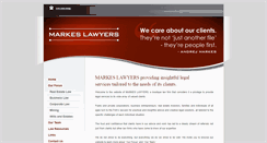 Desktop Screenshot of markeslawyers.com