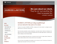 Tablet Screenshot of markeslawyers.com